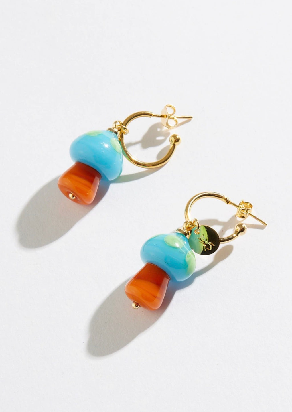 Solar Tide Mushroom Earrings