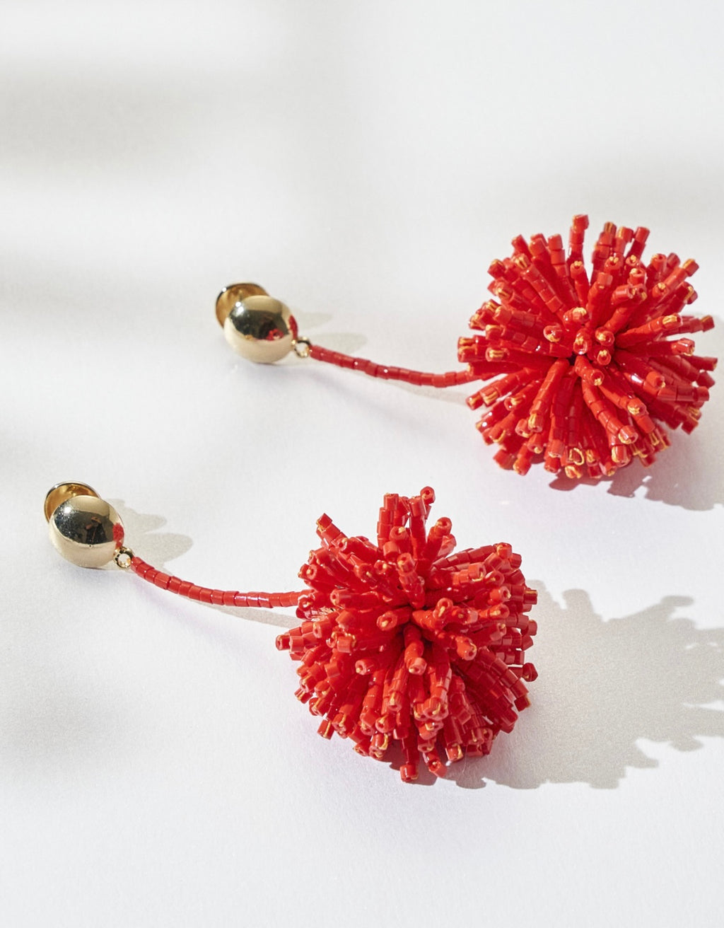 Crimson Bloom Earrings