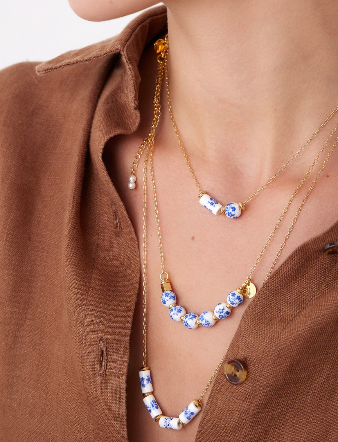 Aegean Long Layer Necklace