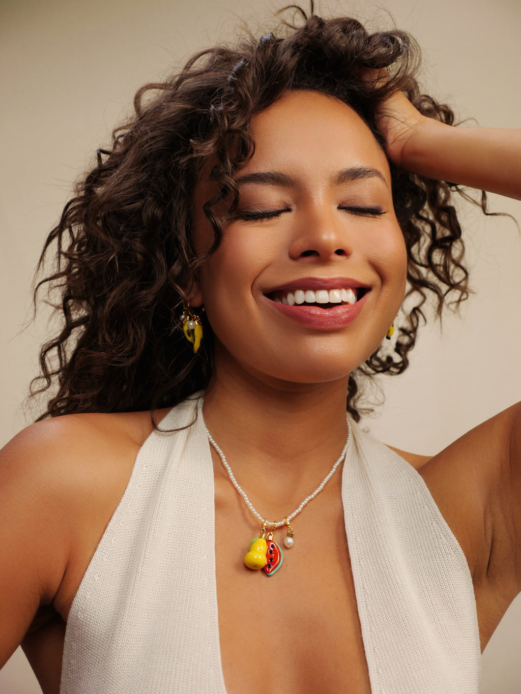 Tropical Pearl Mix Necklace