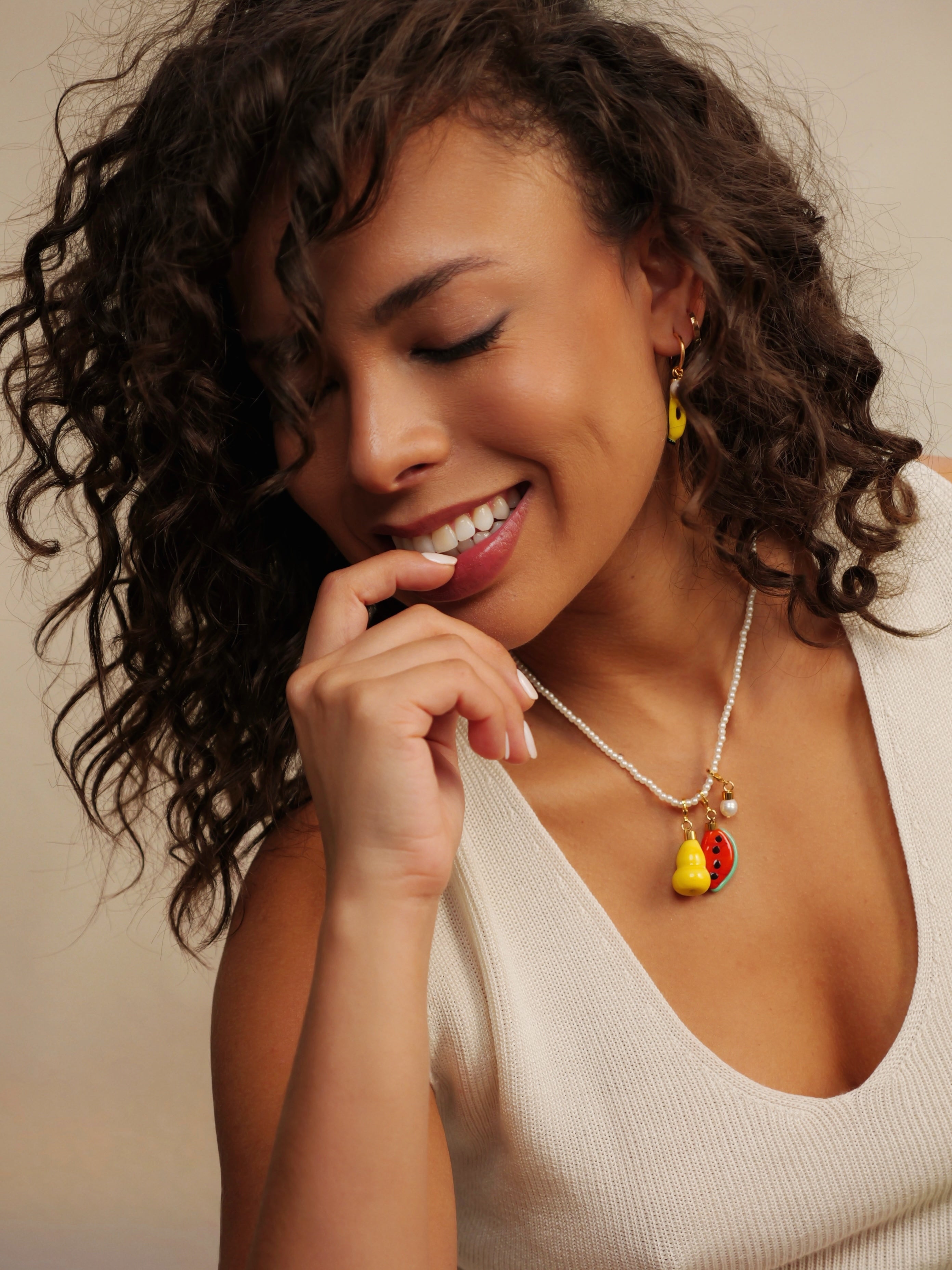 Tropical Pearl Mix Necklace